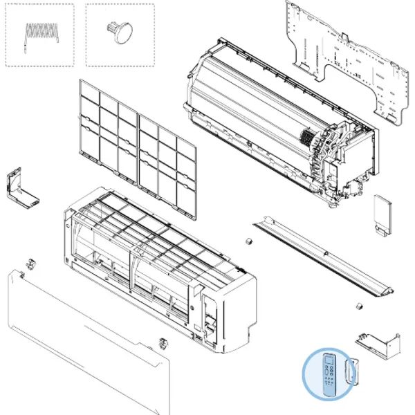 Télécommande pour mural Atlantic Fujitsu KPCE Réf. 906569