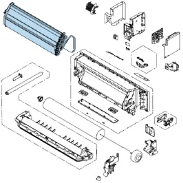 Évaporateur pour climatiseur mural Atlantic Fujitsu KPCE Réf. 906561 2