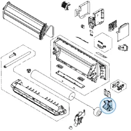 Ensemble boitier moteur pour mural Atlantic Fujitsu KPCE Réf. 906563 2