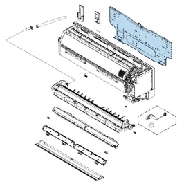 Support mural Atlantic Fujitsu pour unités KETE KETA Réf. 892478 2