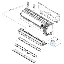 Moteur volet pour mural Atlantic Fujitsu KETES KETAW Réf. 892456 2