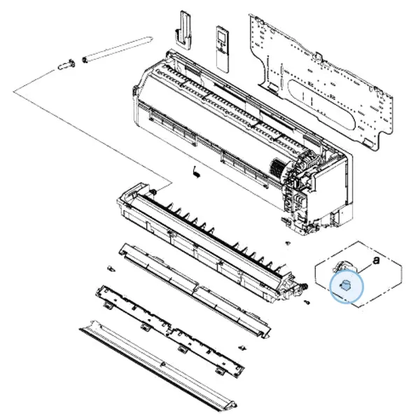 Moteur volet pour mural Atlantic Fujitsu KETES KETAW Réf. 892456