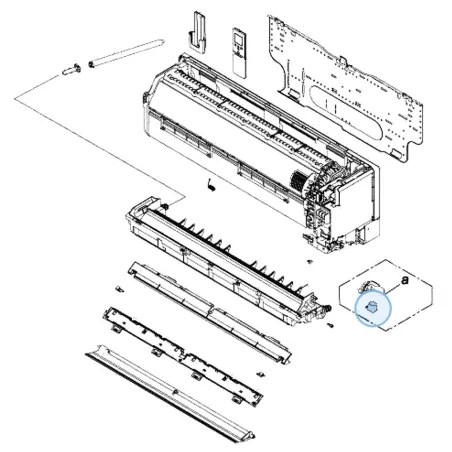 Moteur volet pour mural Atlantic Fujitsu KETES KETAW Réf. 892456