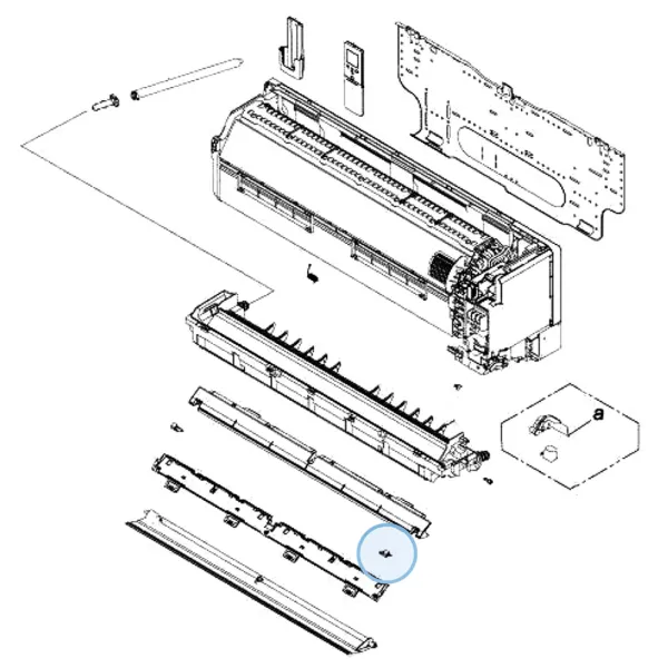 Cache Vis Droit pour mural Atlantic Fujitsu KETES KETAS Réf. 892441