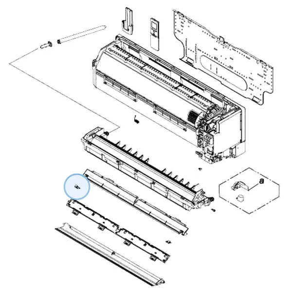 Cache Vis Gauche pour mural Atlantic Fujitsu KETES KETAS Réf. 892440