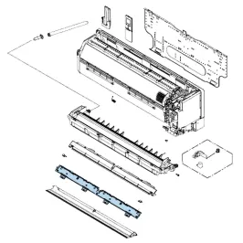 Ensemble Entretoise H pour mural Atlantic Fujitsu KETES KETAW Réf. 907093 2