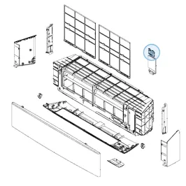 Cache Bornier pour mural Atlantic Fujitsu KETES KETAS Réf. 892447 2
