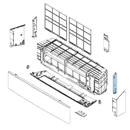Panneau latéral Droit mural Atlantic Fujitsu KETES KETAS Réf. 907034 2