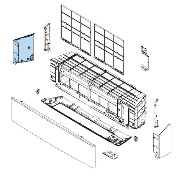 Panneau façade Gauche mural Atlantic Fujitsu KETES KETAS Réf. 907028