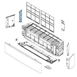 Panneau latéral Gauche mural Atlantic Fujitsu KETES KETAS Réf. 907032 2