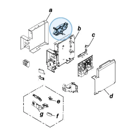 Ensemble support WiFi K438 pour mural Atlantic Fujitsu KETES KETEW Réf. 895574
