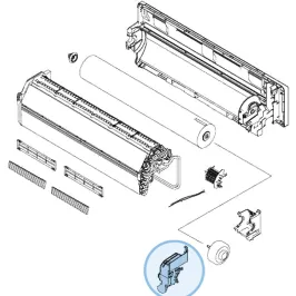 Ensemble Boitier Moteur F3V3 pour mural Atlantic Fujitsu KETES KETEW Réf. 895595 2