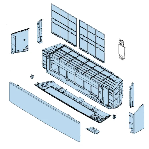 Corps Avant mural Atlantic Fujitsu KETEW KETAW Réf. 892480