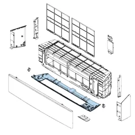 Ensemble Cache mural Atlantic Fujitsu KETEW KETAW Réf. 892476 2