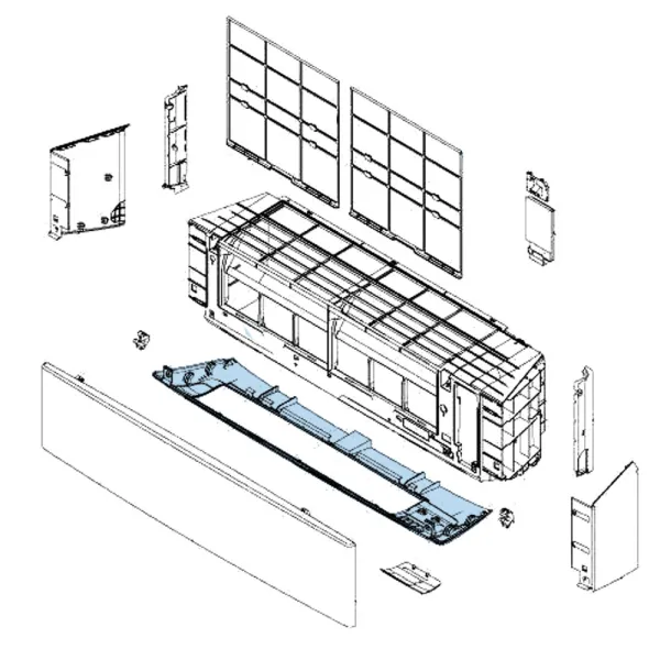 Ensemble Cache mural Atlantic Fujitsu KETEW KETAW Réf. 892476