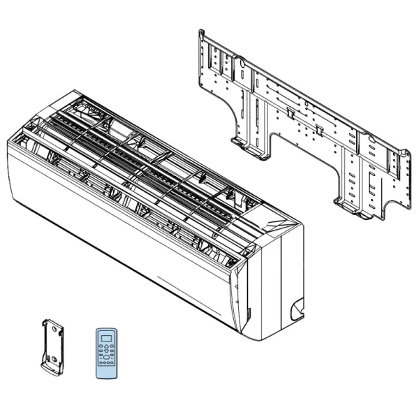 Télécommande pour climatiseur mural Atlantic Fujitsu ASYG18-24KLC Réf. 906247
