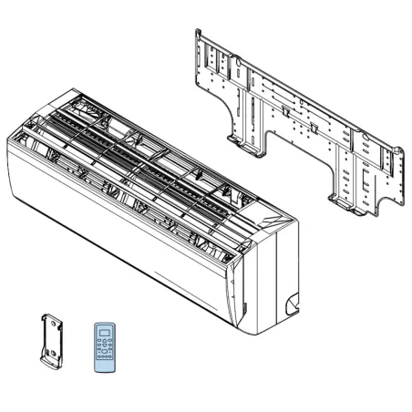 Télécommande pour climatiseur mural Atlantic Fujitsu ASYG18-24KLC Réf. 906247