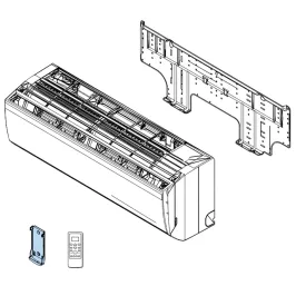 Support de télécommande pour mural Atlantic Fujitsu ASYG18-24KLC Réf. 891022 2
