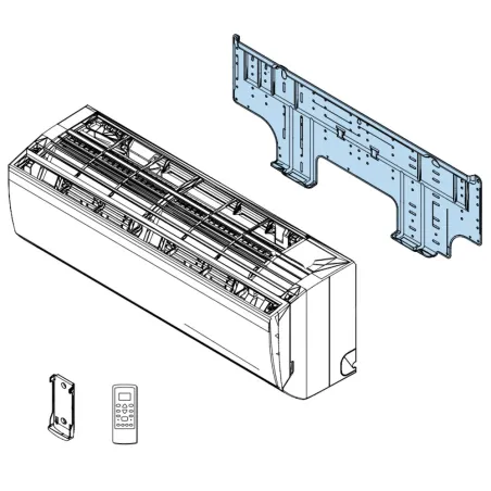 Support mural Atlantic Fujitsu pour unités ASYG18-24KLC Réf. 897669