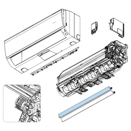 Volet Haut pour mural Atlantic Fujitsu ASYG18-24KLC Réf. 897670 2