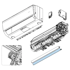Volet Bas pour mural Atlantic Fujitsu ASYG18-24KLC Réf. 897671 2