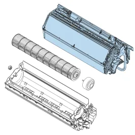 Évaporateur pour climatiseur Atlantic Fujitsu ASYG24KLC Réf. 897681 2