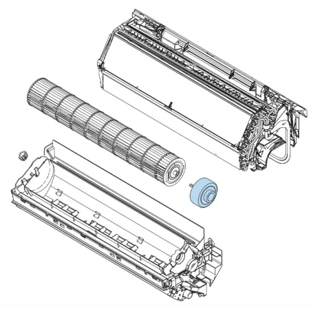 Moteur ventilation pour climatiseur Atlantic Fujitsu ASYG18-24KLC Réf. 897682
