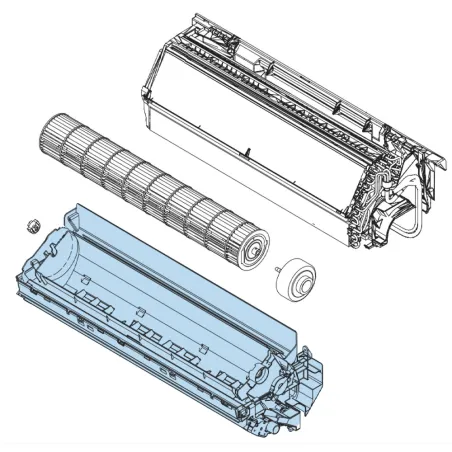 Ensemble Carter pour climatiseur Atlantic Fujitsu ASYG18-24KLC Réf. 906369