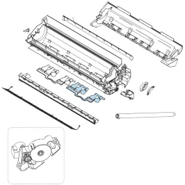 Ailettes volet droit et gauche pour climatiseur Atlantic Fujitsu ASYG18-24KLC Réf. 906366 2