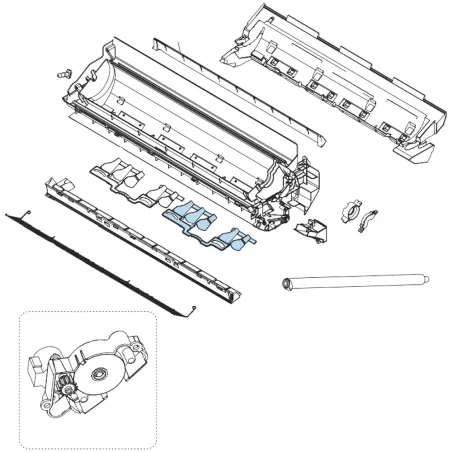 Ailettes volet droit et gauche pour climatiseur Atlantic Fujitsu ASYG18-24KLC Réf. 906366