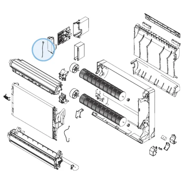 Sonde de reprise pour climatiseur console Atlantic Fujitsu AGYG9-14KVCA Réf. 896451