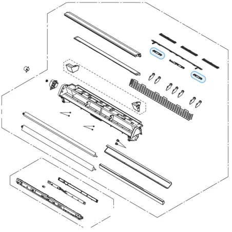 Entretoise pour climatiseur console Atlantic Fujitsu AGYG9-14KVCA Réf. 896457