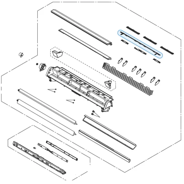 Joint U pour climatiseur console Atlantic Fujitsu AGYG9-14KVCA Réf. 896458