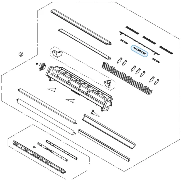 Entretoise pour climatiseur console Atlantic Fujitsu AGYG9-14KVCA Réf. 896480