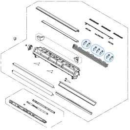 Volet de balayage pour climatiseur console Atlantic Fujitsu AGYG9-14KVCA Réf. 896460 2