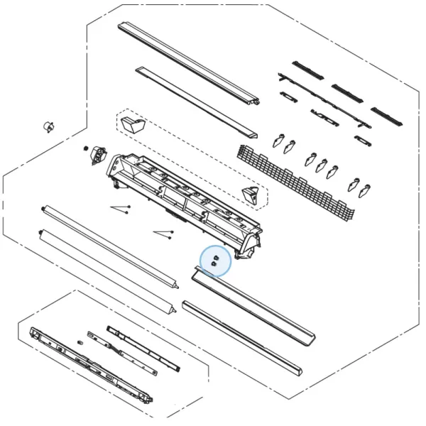 Bague pour climatiseur console Atlantic Fujitsu AGYG9-14KVCA Réf. 896477