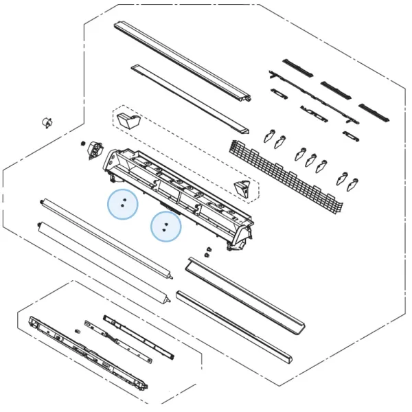 Bague pour climatiseur console Atlantic Fujitsu AGYG9-14KVCA Réf. 896463
