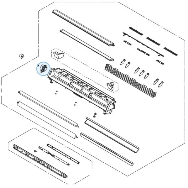 Réducteur pour climatiseur console Atlantic Fujitsu AGYG9-14KVCA Réf. 896465