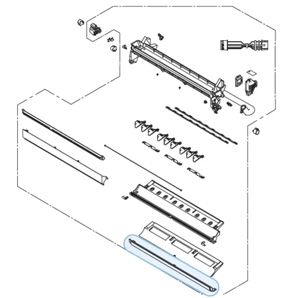 Façade inférieure pour climatiseur console Atlantic Fujitsu AGYG9-14KVCA Réf. 896482
