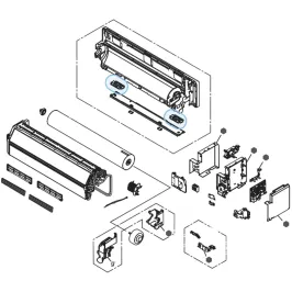 Support tuyau A pour climatiseur mural Atlantic Fujitsu ASYG7-14KMCE Réf. 907098 2