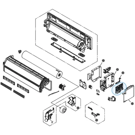 Carte Régulation pour mural Atlantic Fujitsu ASYG9KMCE Réf. 895622