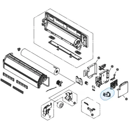 Guide câble H563 pour climatiseur mural Atlantic Fujitsu ASYG7-14KMCE Réf. 895585 2