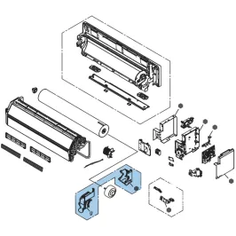 Support moteur volet pour climatiseur mural Atlantic Fujitsu ASYG7-14KMCE Réf. 895588 2