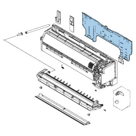 Fixation façade H602 Atlantic Fujitsu pour unités ASYG7-14KGTE Réf. 895599