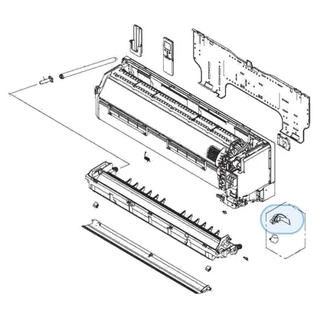 Support moteur balayage F3V3 Atlantic Fujitsu pour unités ASYG7-14KGTE Réf. 895579