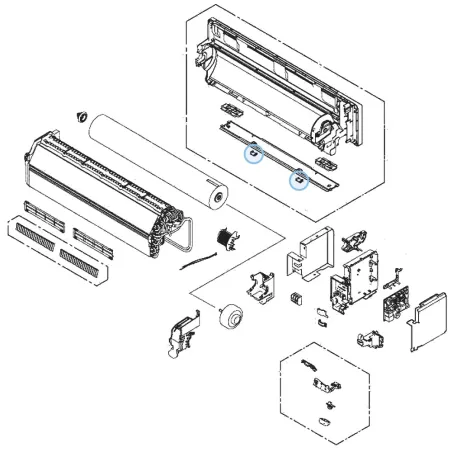 Cap (screw) H602 pour climatiseur mural Atlantic Fujitsu ASYG7-14KGTE Réf. 895601