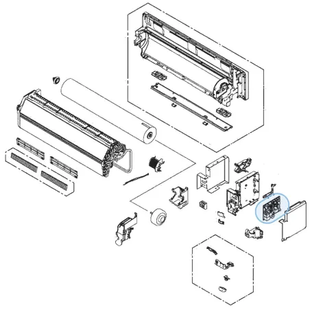 Carte Régulation pour mural Atlantic Fujitsu ASYG12KGTE Réf. 895627