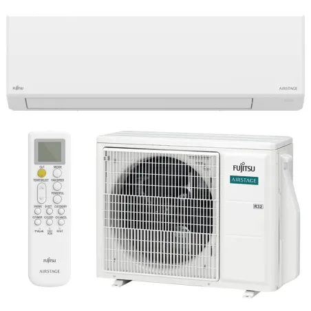 Climatisation mono split FUJITSU ASEH09KLTBL + AOEH09KLTA 2.5kW WiFi Mural Compact Serie KL PAC air/air Inverter