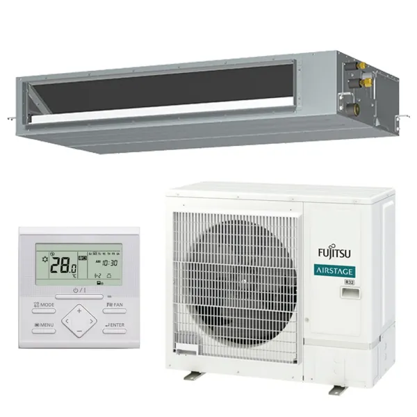 Climatiseur Fujitsu gainable KMTAP 8.5kW ARXH30KMTAP + AOEG30KBTB Monosplit pour application commerciale