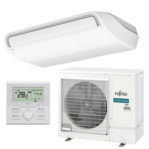 Climatiseur Fujitsu Plafonnier KR 8.5kW ABEG30KRTA + AOEG30KBTB Mono split pour application commerciale